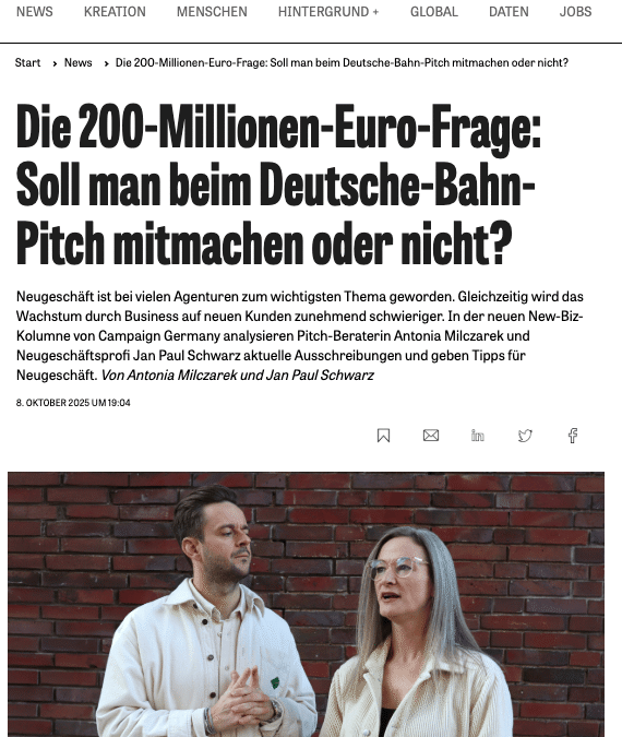 Die 200-Millionen-Euro-Ausschreibung der Deutschen Bahn – mitmachen oder lassen?